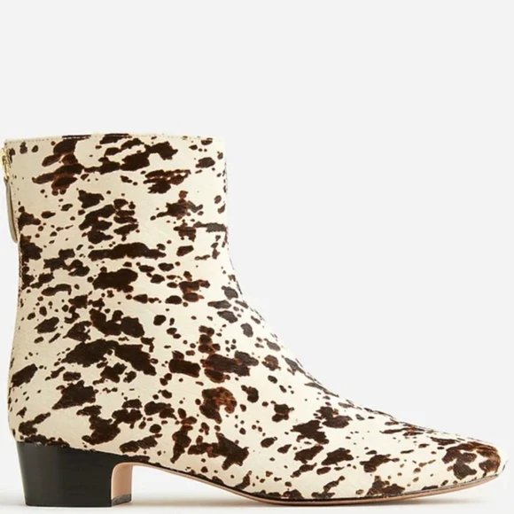 J Crew Roxie zip-back ankle boots in calf hair size 8.5 - Picture 3 of 3